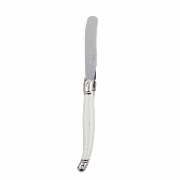 Laguiole Andre Verdier Debutant Butter Knife White