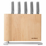 Global Uku 6 Piece Maple Knife Block Set