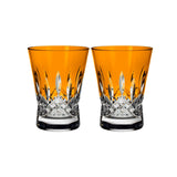 Lismore Pops Orange Double Old Fashioned Pair