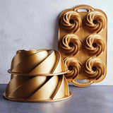 Nordic Ware Heritage Bundt Pan Gold 22cm