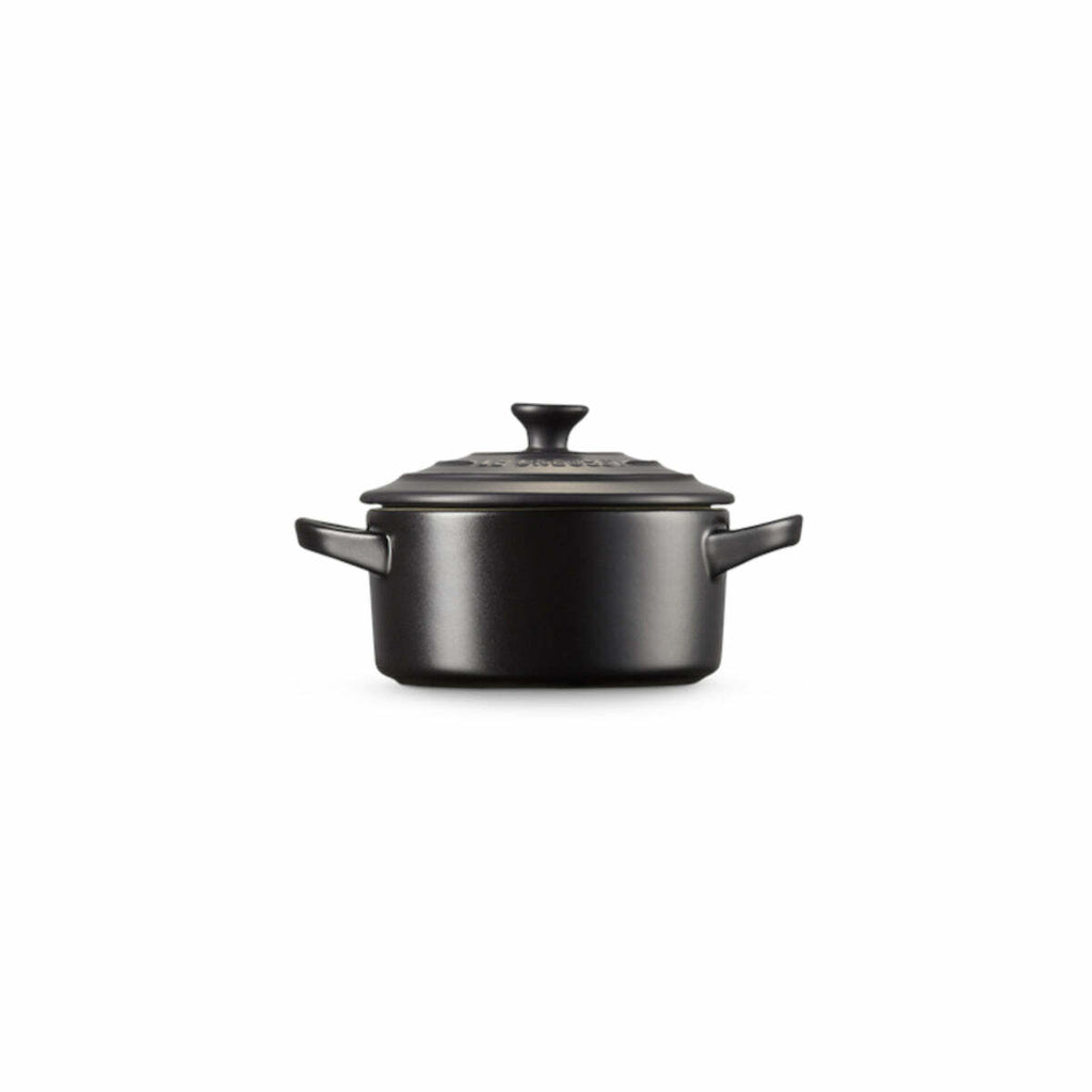 Le Creuset Stoneware Petite Casserole Satin Black 10cm (250ml)